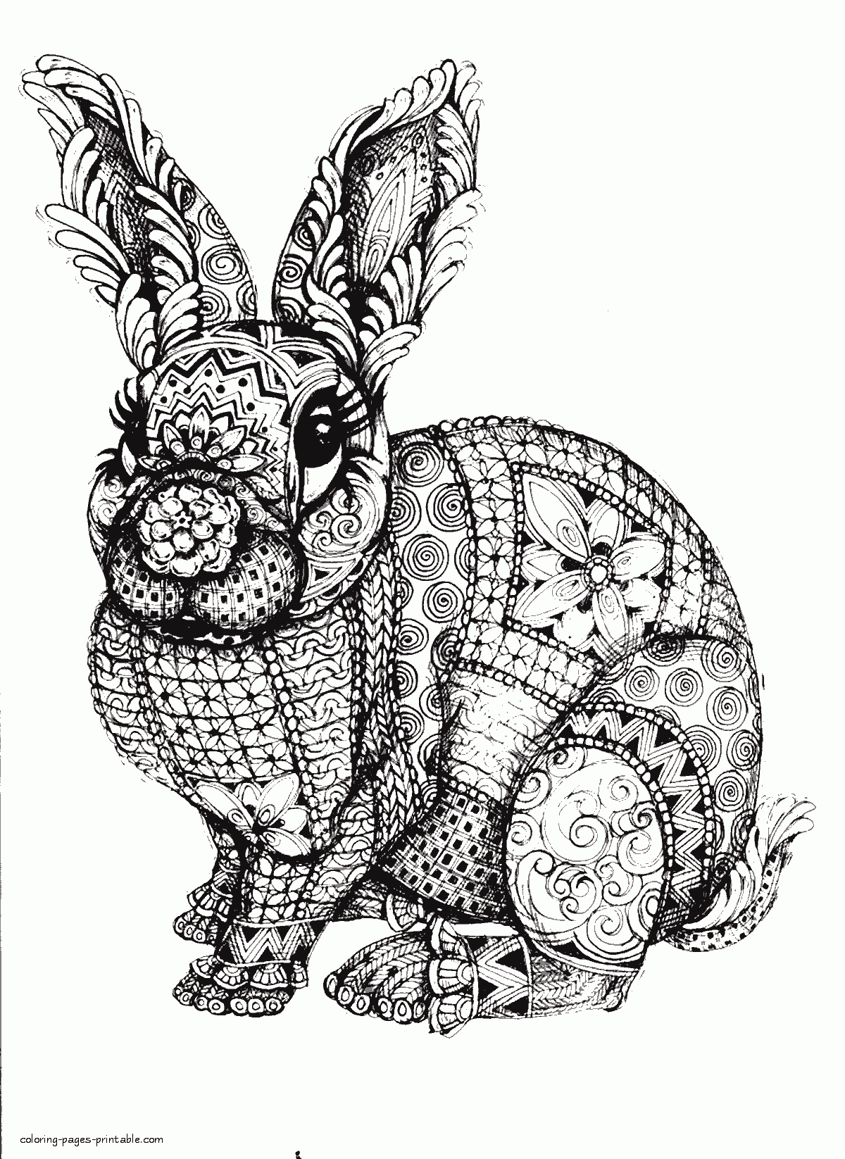 75 Coloring Book Animals Printable 10