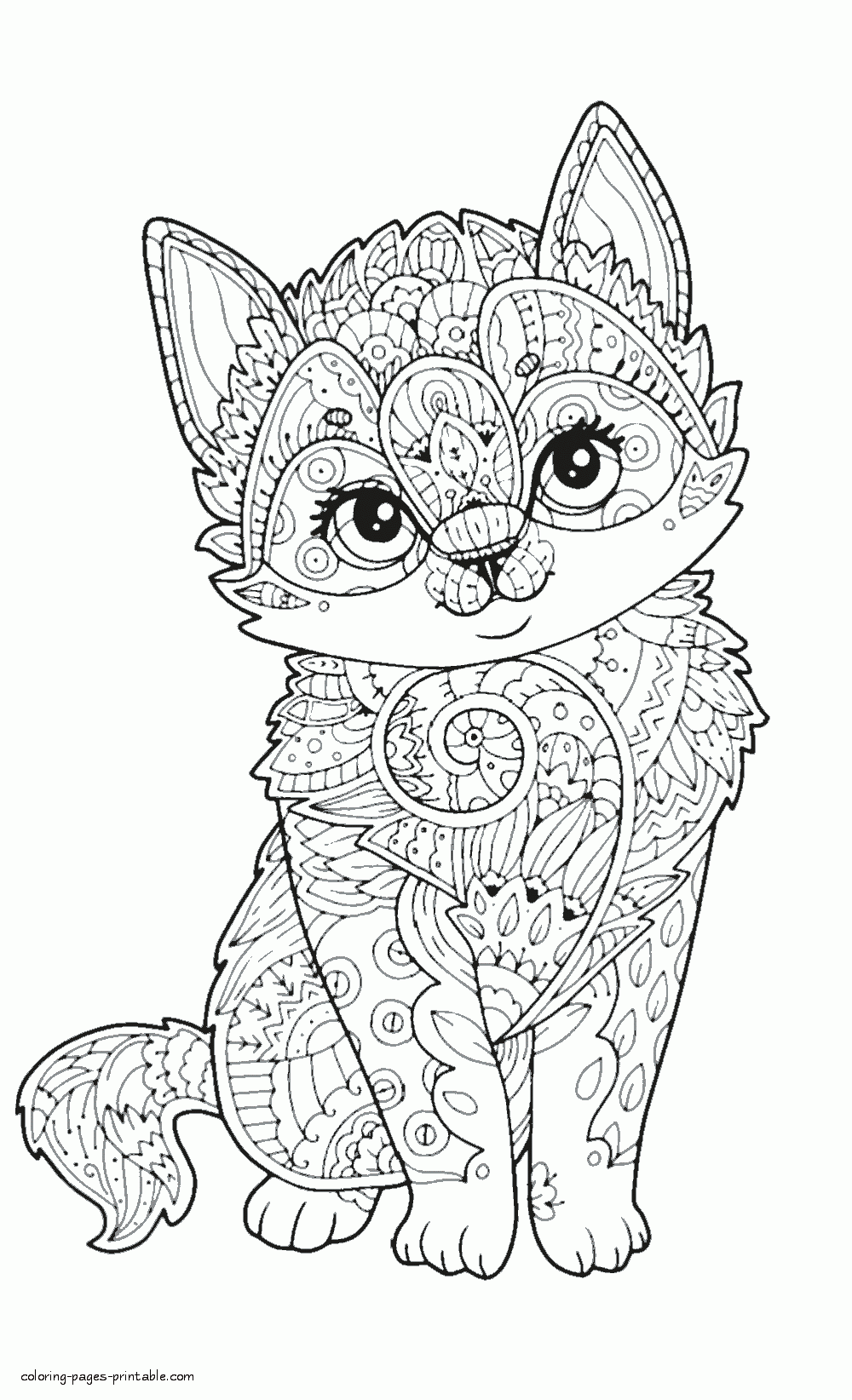 75 Coloring Book Animals Printable 25