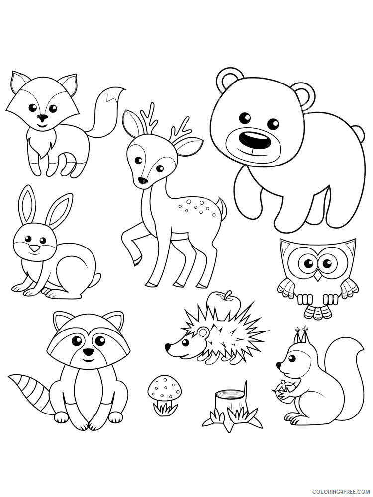 75 Coloring Book Animals Printable 43