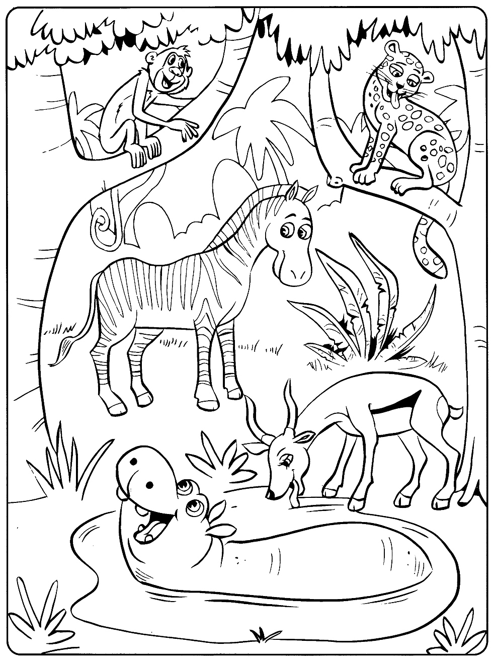 75 Coloring Book Animals Printable 93