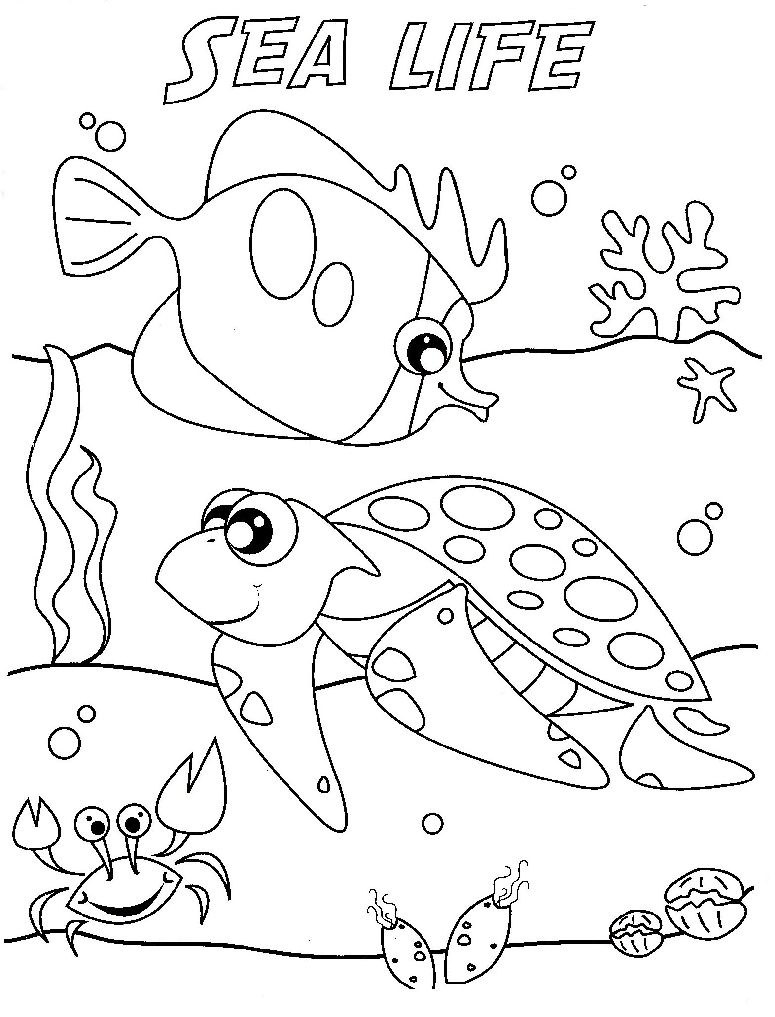 75 Coloring Pages Of Ocean Animals 12