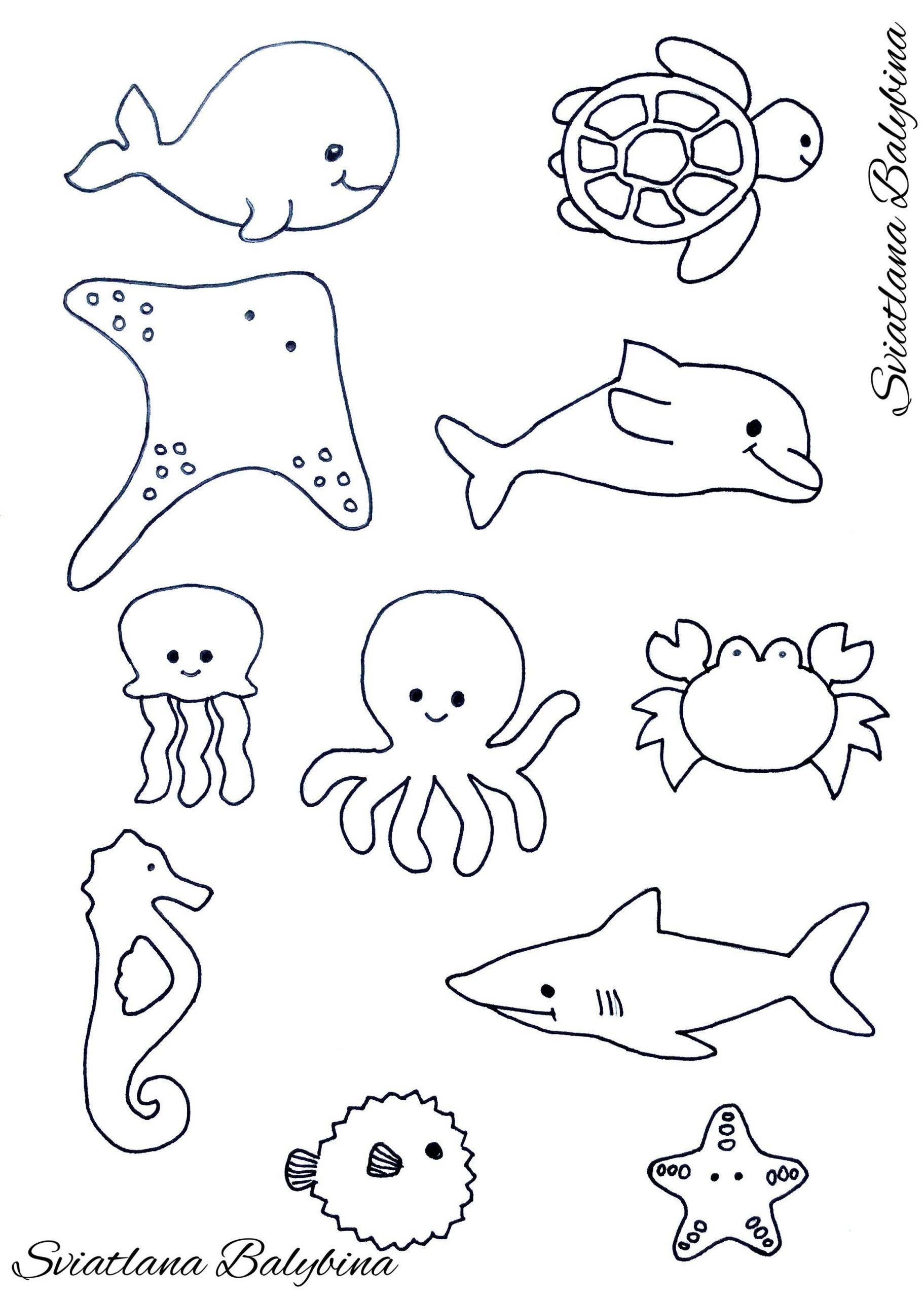 75 Coloring Pages Of Ocean Animals 13