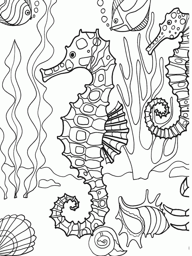 75 Coloring Pages Of Ocean Animals 16