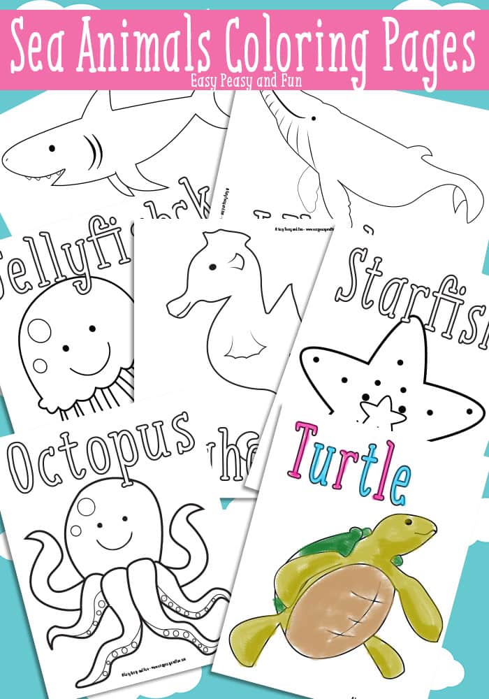 75 Coloring Pages Of Ocean Animals 20