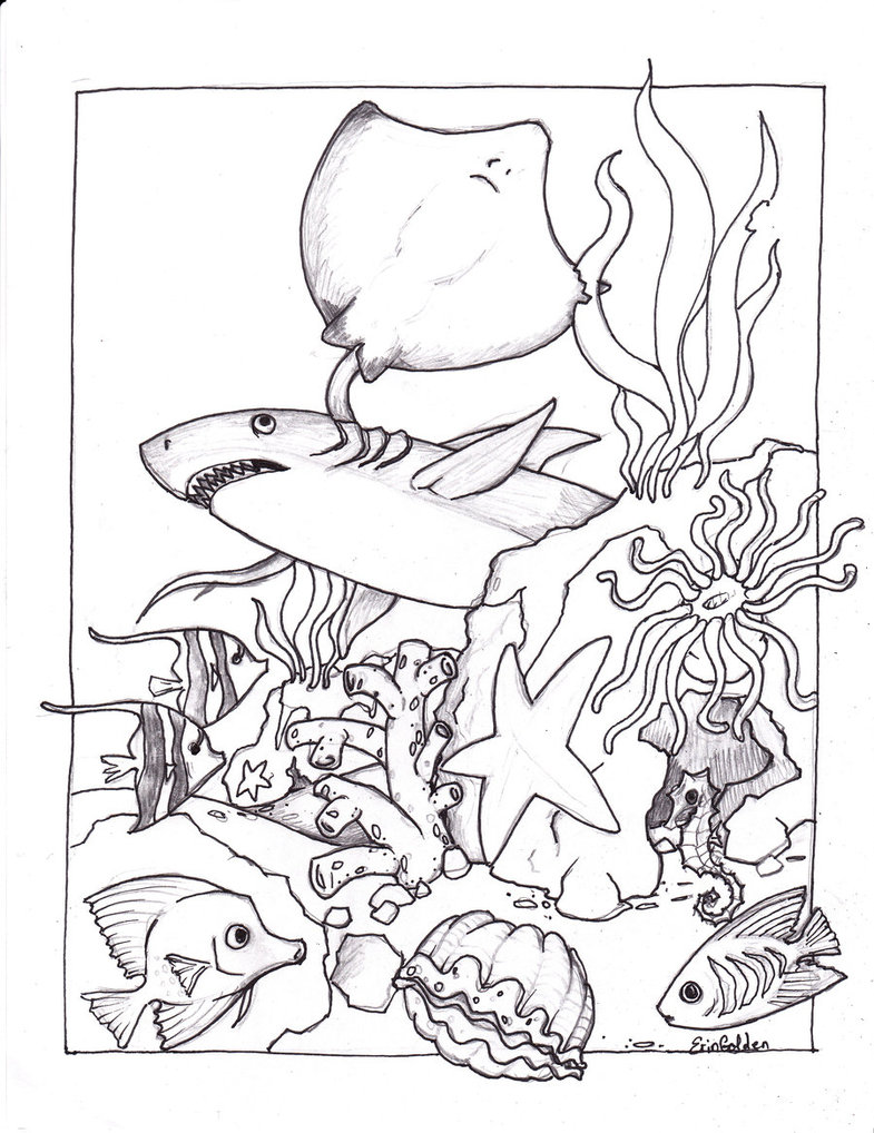 75 Coloring Pages Of Ocean Animals 24