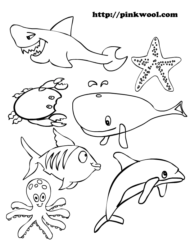 75 Coloring Pages Of Ocean Animals 45