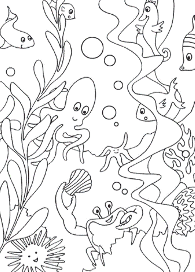 75 Coloring Pages Of Ocean Animals 49