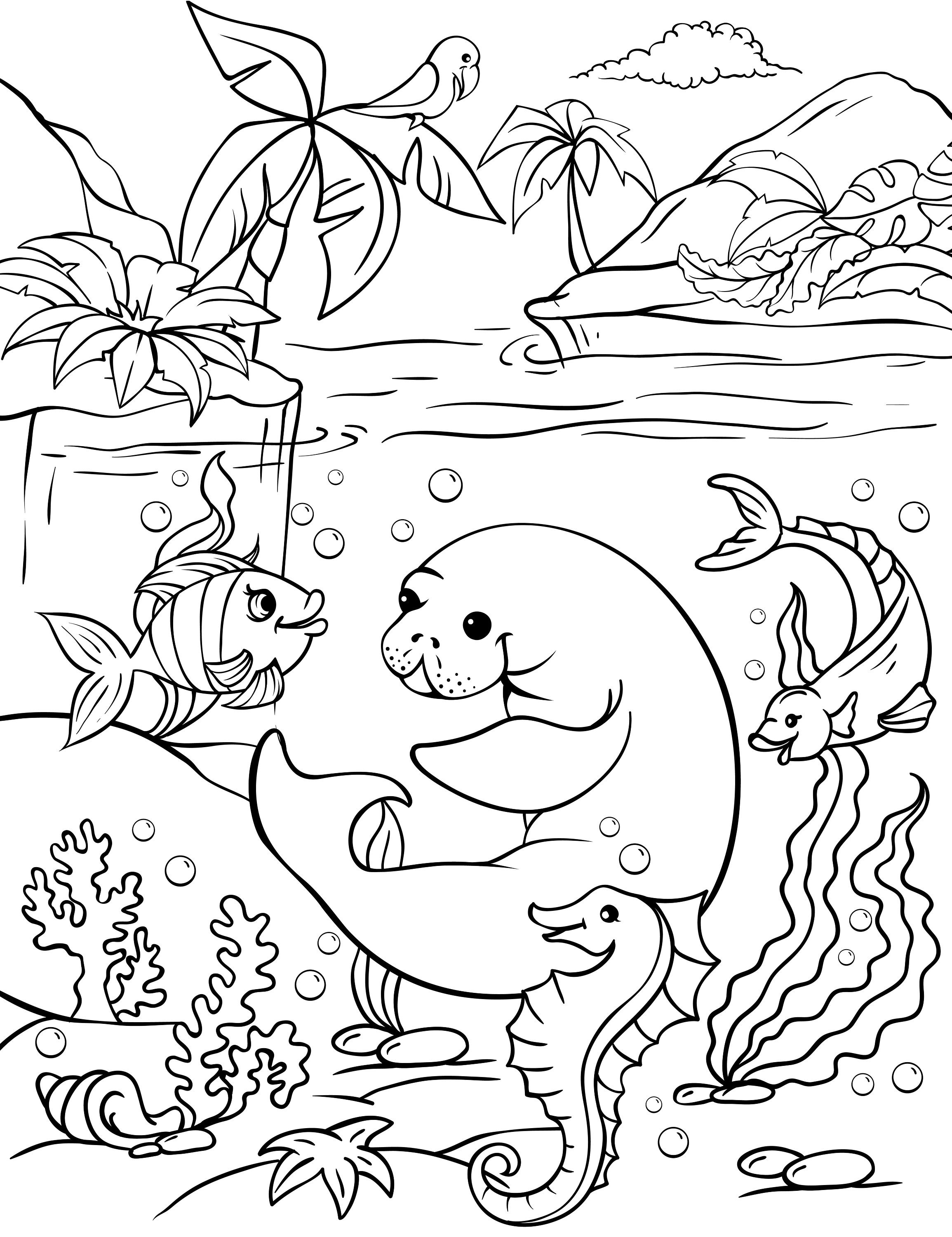 75 Coloring Pages Of Ocean Animals 57