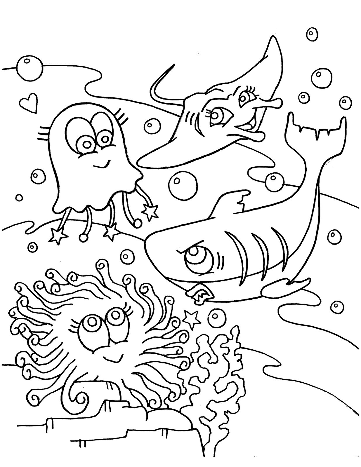 75 Coloring Pages Of Ocean Animals 68