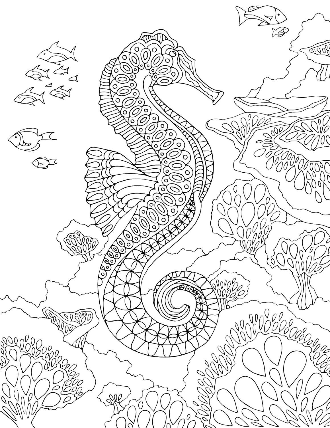 75 Coloring Pages Of Ocean Animals 76