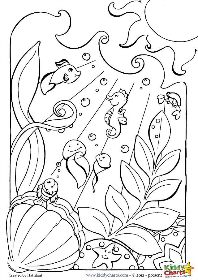 75 Coloring Pages Of Ocean Animals 96