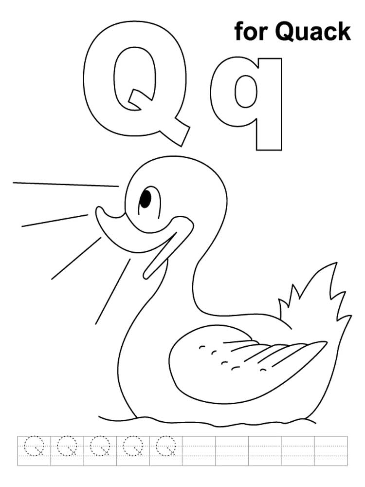 Coloring Pages Letter Q 1