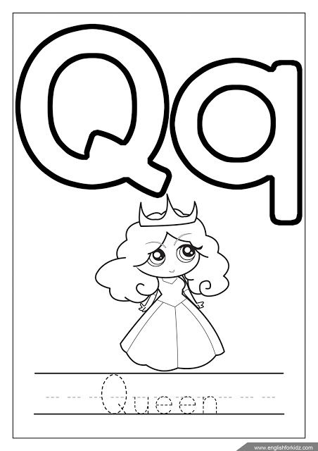 Coloring Pages Letter Q 100