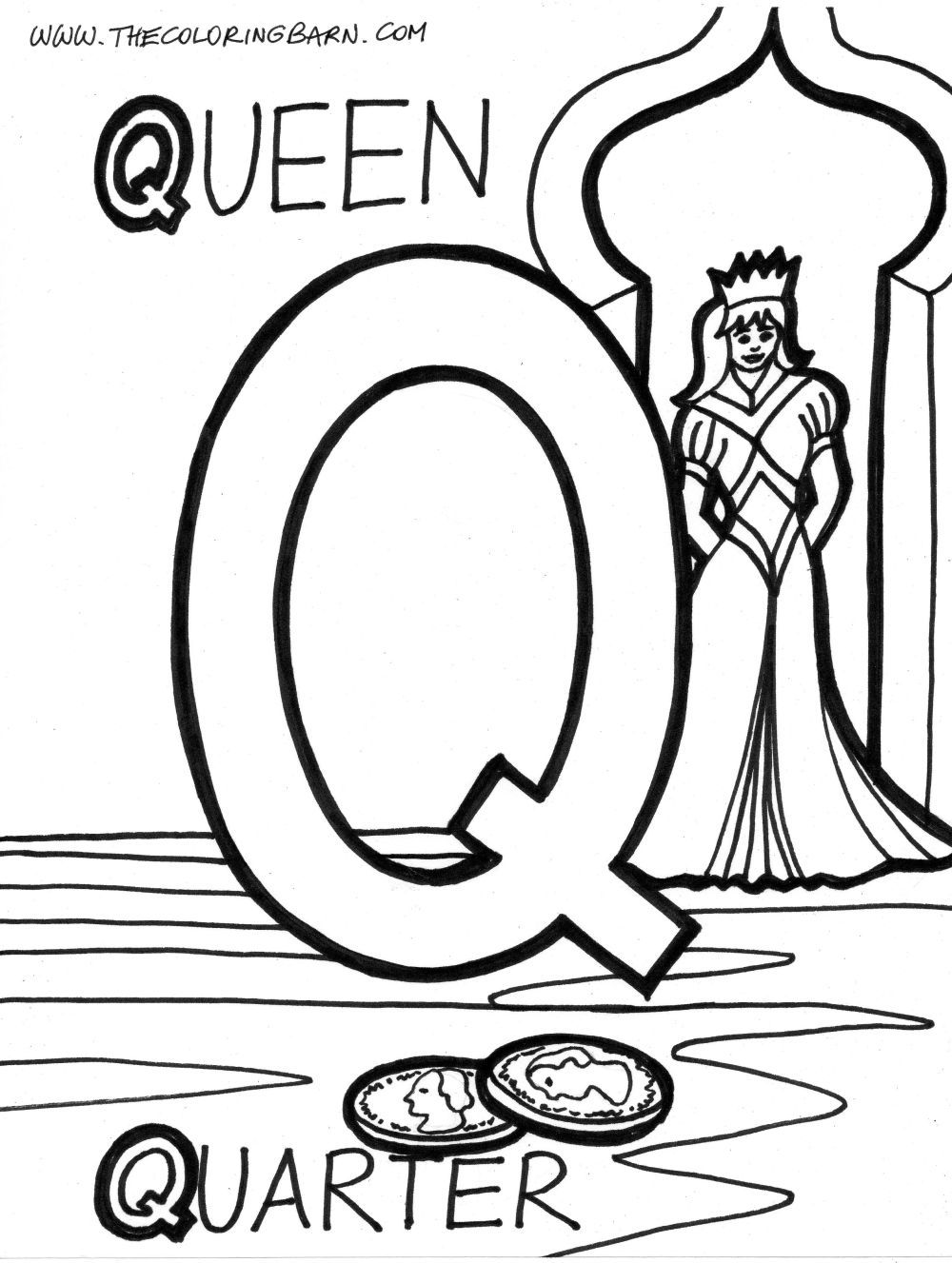 Coloring Pages Letter Q 15