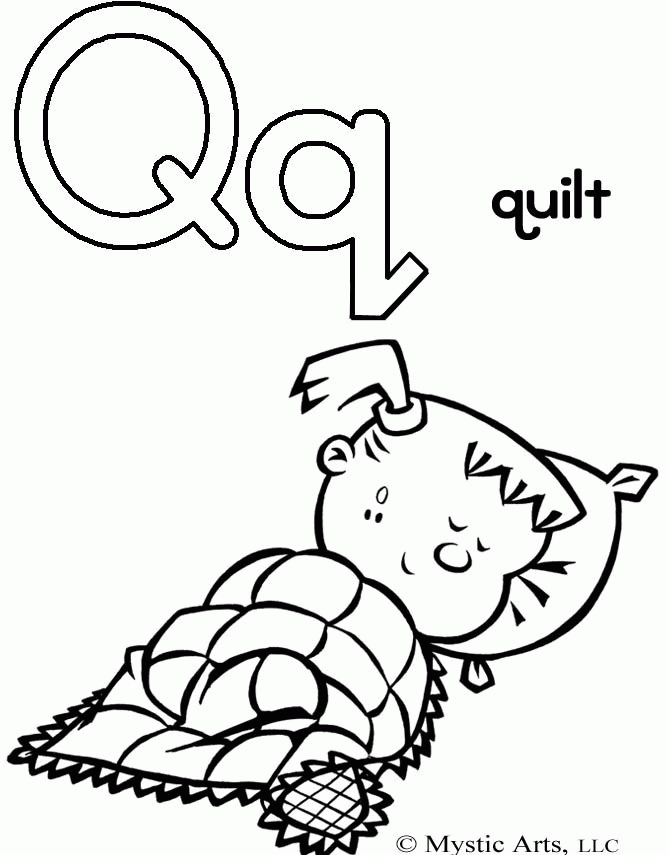 Coloring Pages Letter Q 16