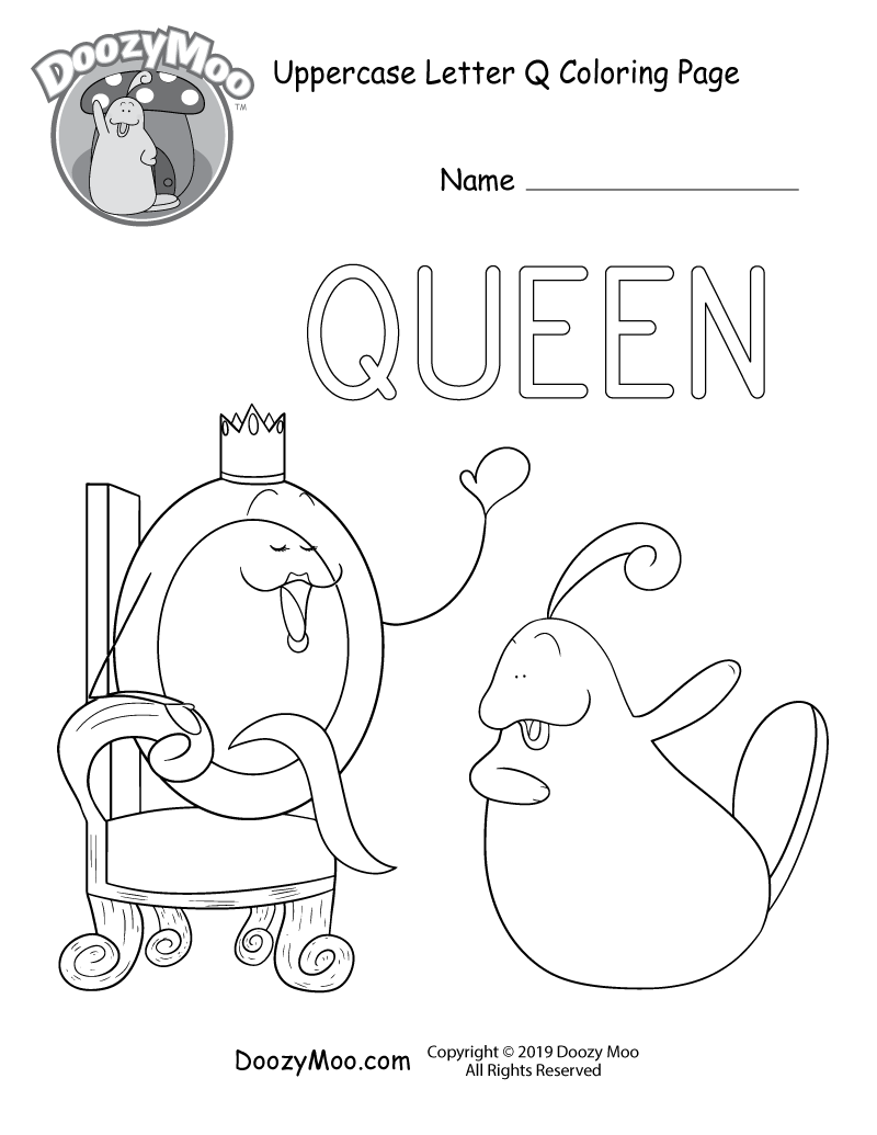 Coloring Pages Letter Q 19