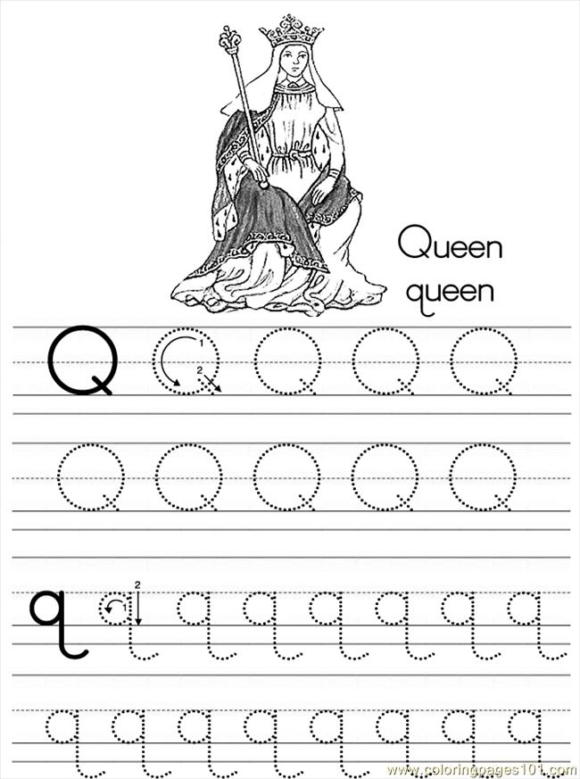 Coloring Pages Letter Q 21