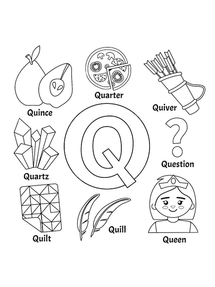 Coloring Pages Letter Q 23