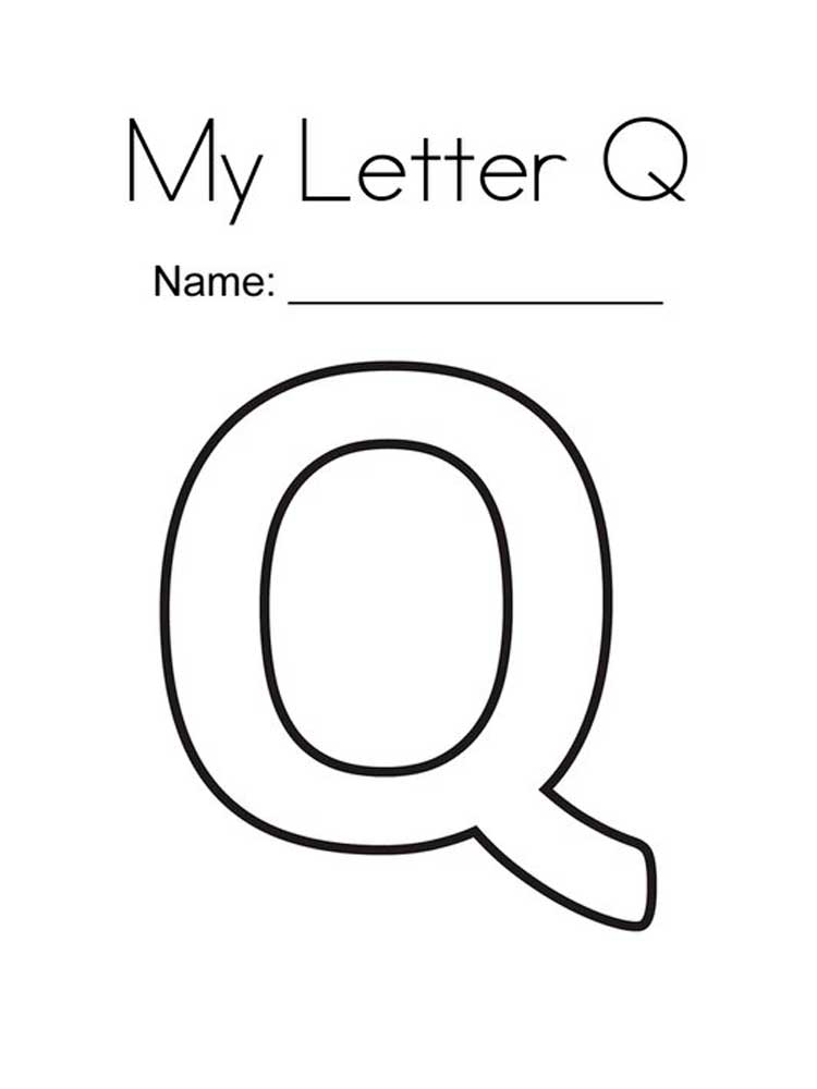 Coloring Pages Letter Q 24