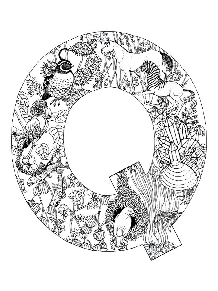 Coloring Pages Letter Q 26