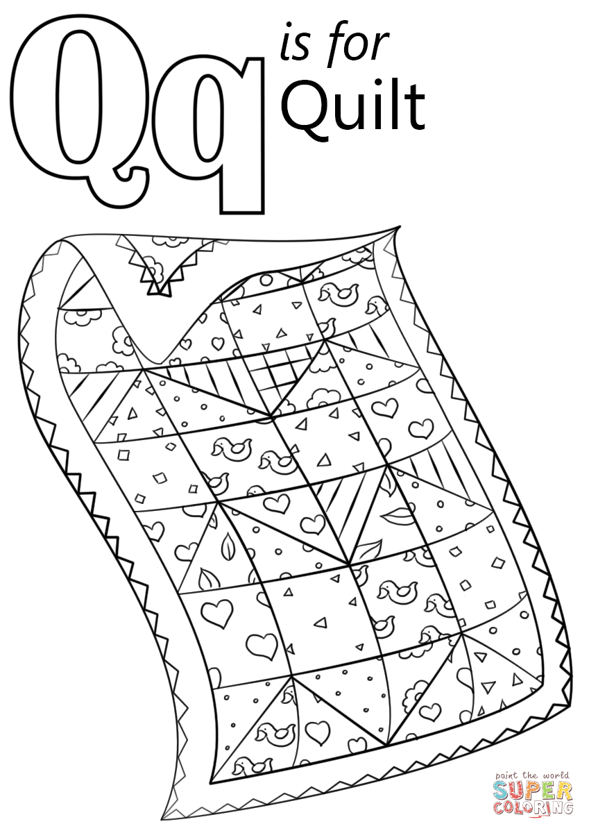 Coloring Pages Letter Q 28