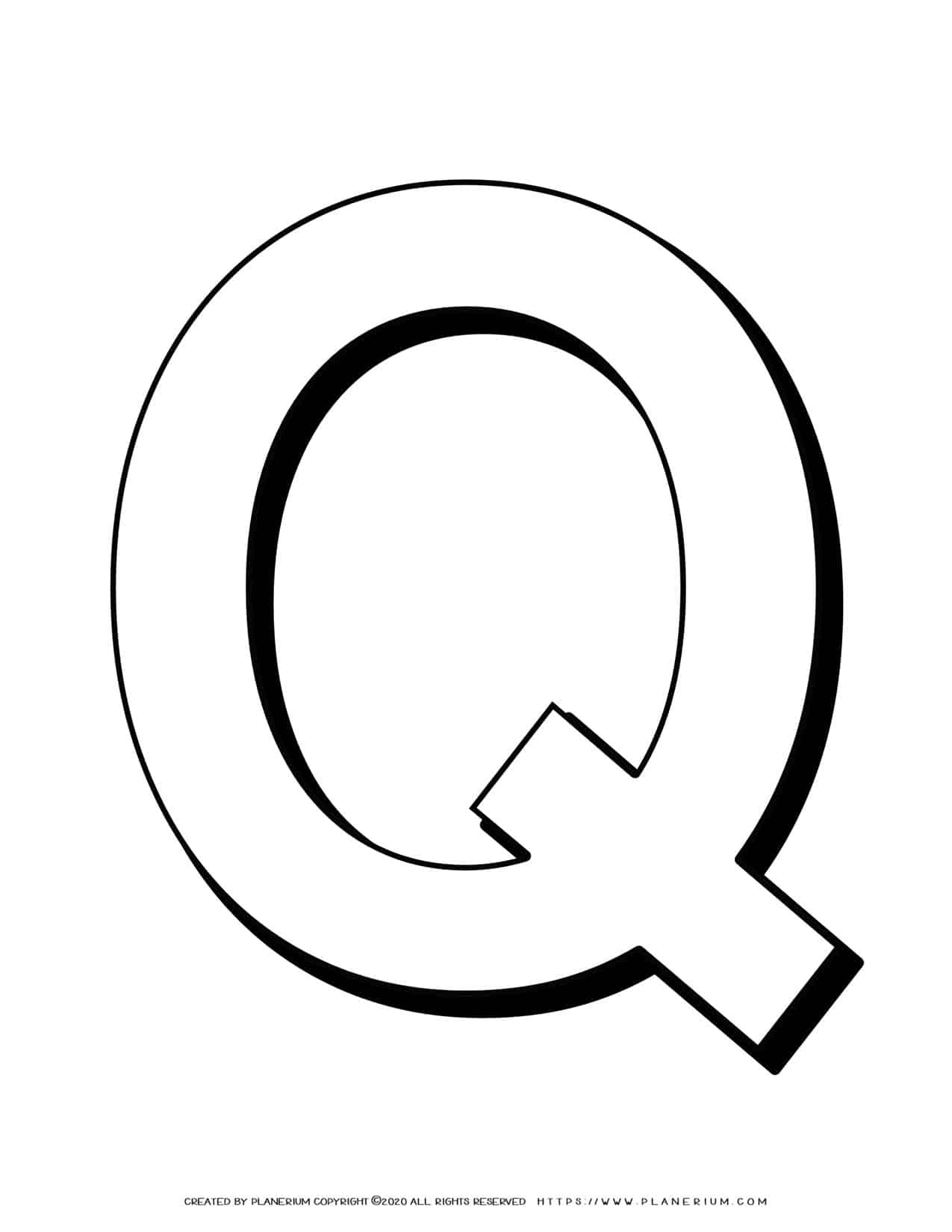 Coloring Pages Letter Q 29