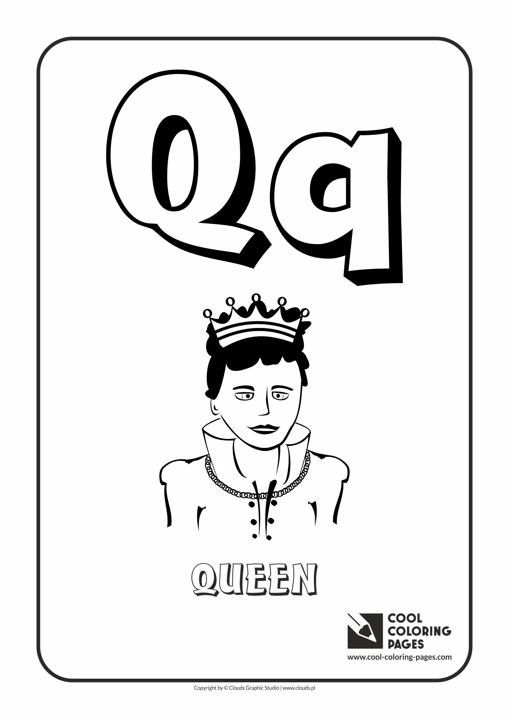 Coloring Pages Letter Q 3