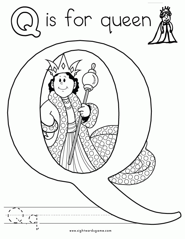 Coloring Pages Letter Q 30