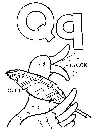 Coloring Pages Letter Q 33