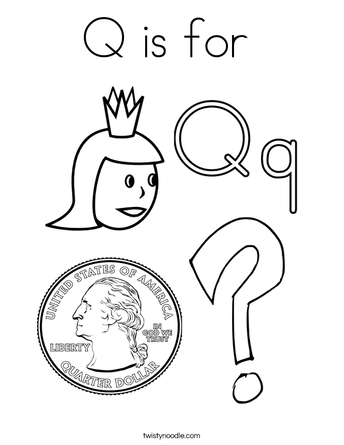 Coloring Pages Letter Q 36