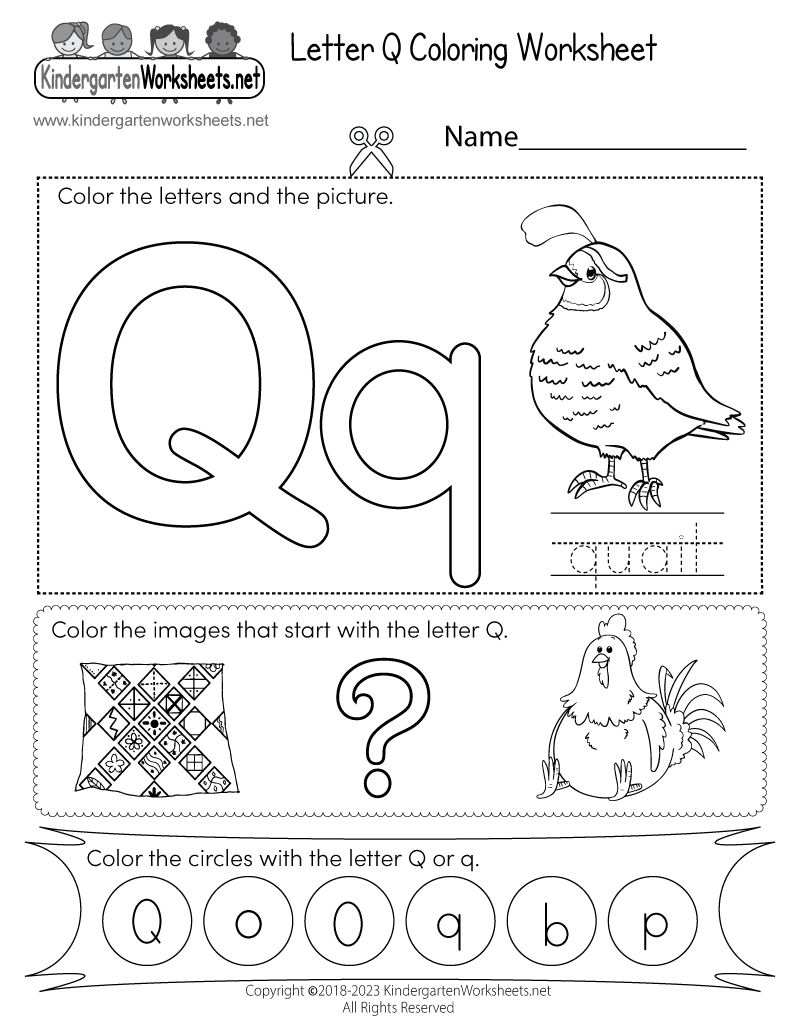 Coloring Pages Letter Q 40