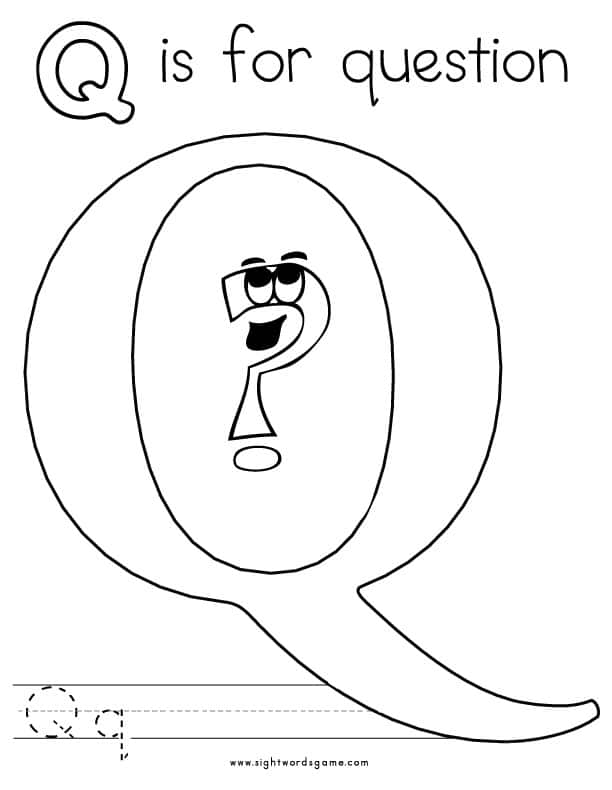 Coloring Pages Letter Q 41