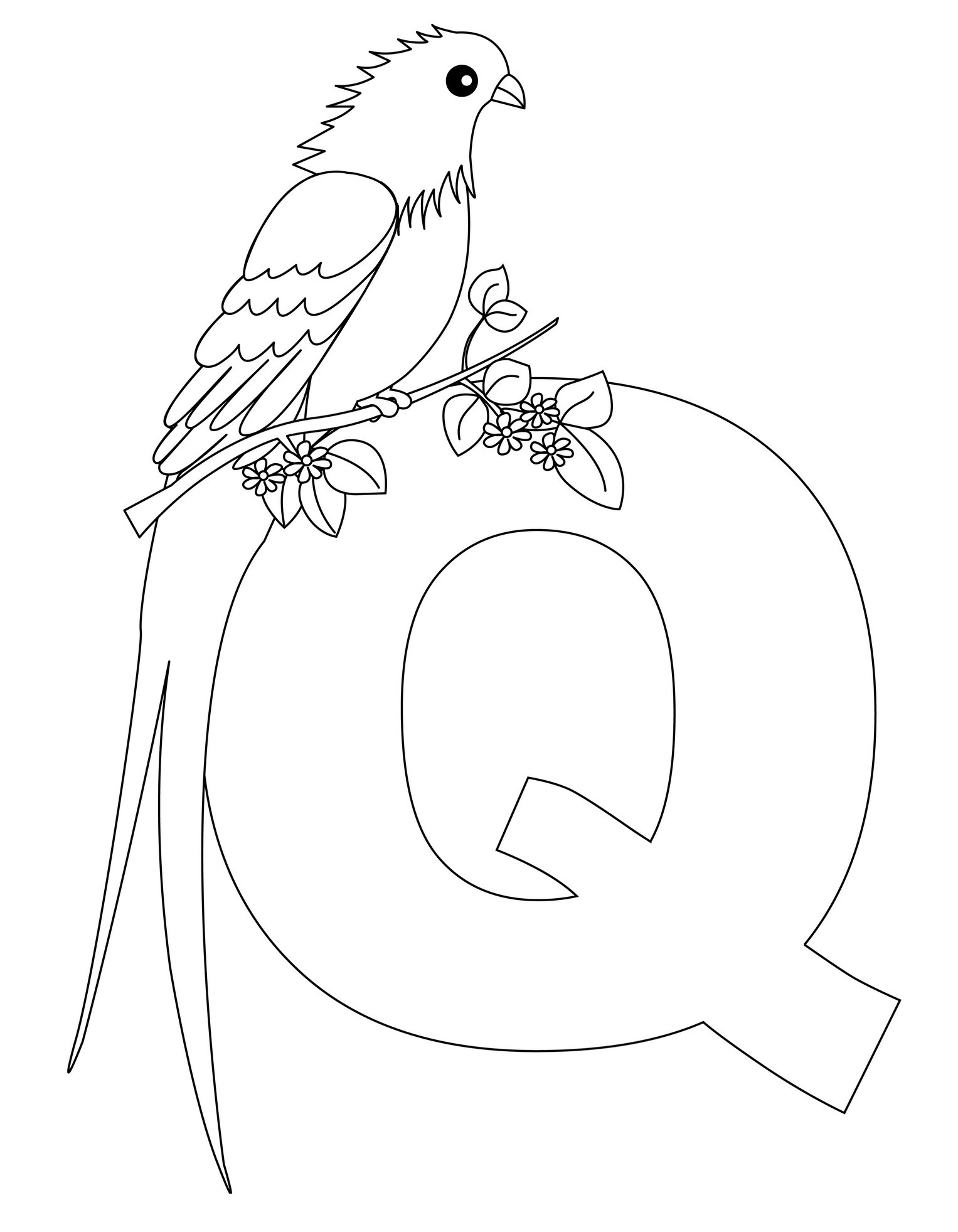 Coloring Pages Letter Q 48