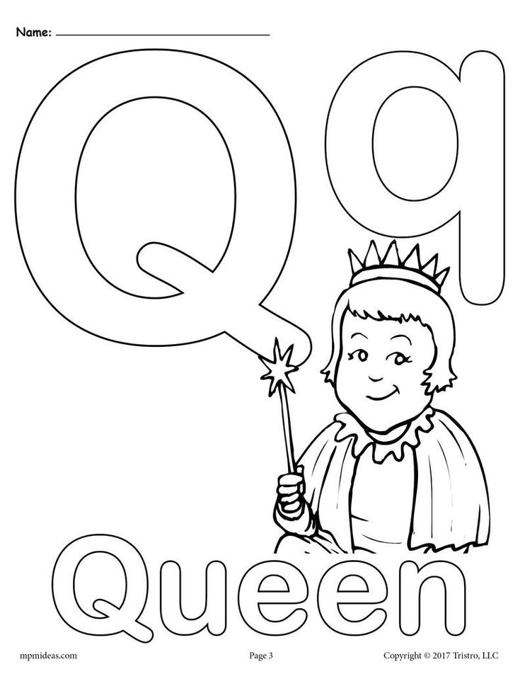 Coloring Pages Letter Q 49