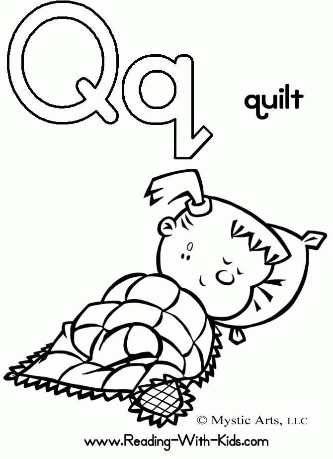 Coloring Pages Letter Q 50