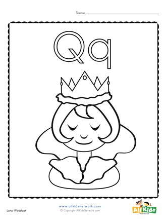 Coloring Pages Letter Q 53