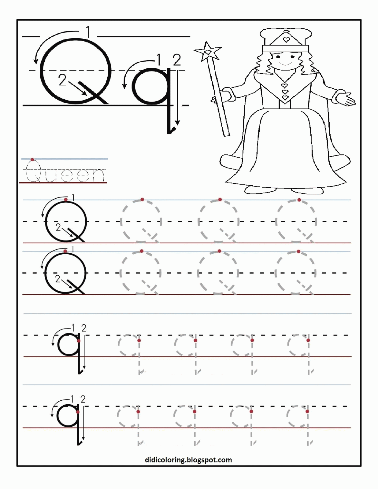 Coloring Pages Letter Q 56