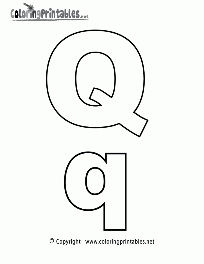 Coloring Pages Letter Q 59