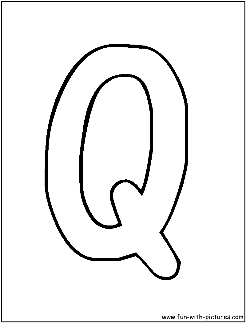 Coloring Pages Letter Q 6