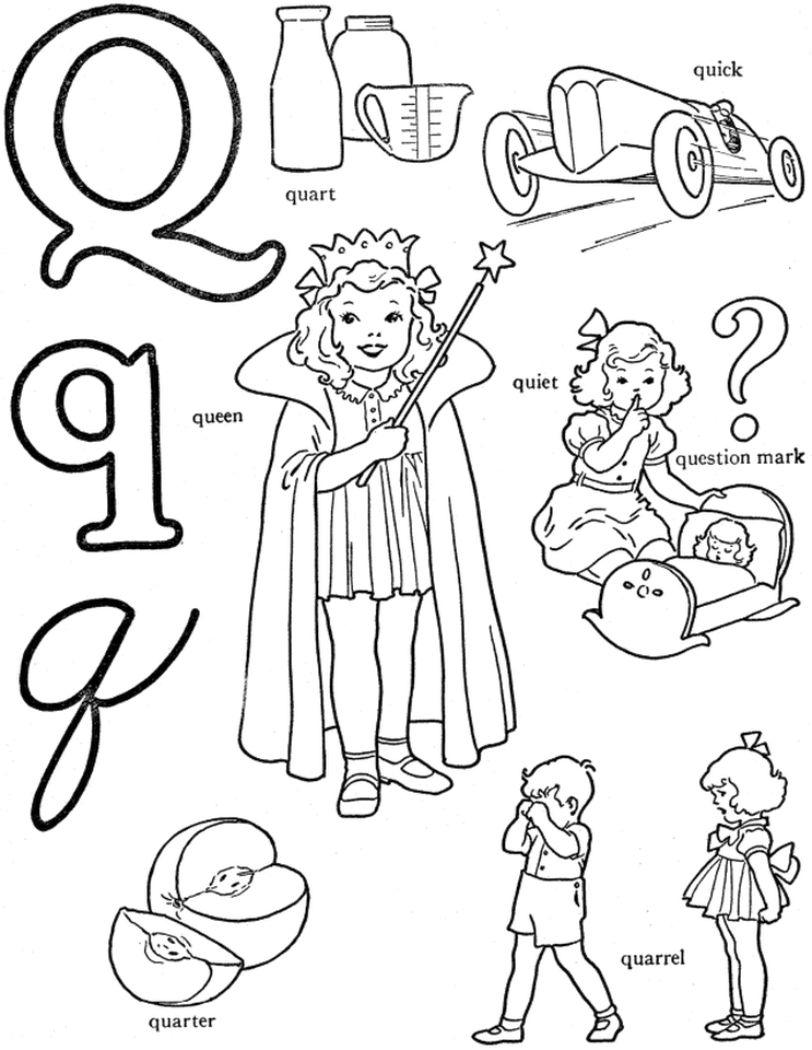 Coloring Pages Letter Q 64