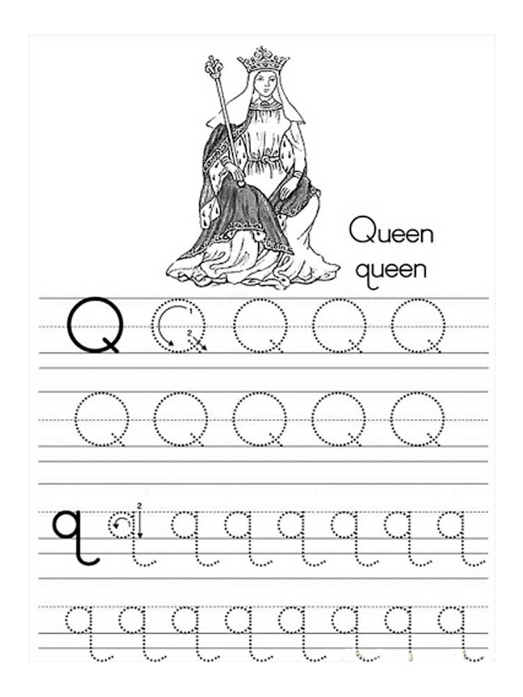 Coloring Pages Letter Q 70