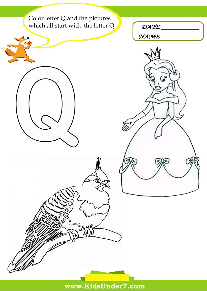 Coloring Pages Letter Q 71