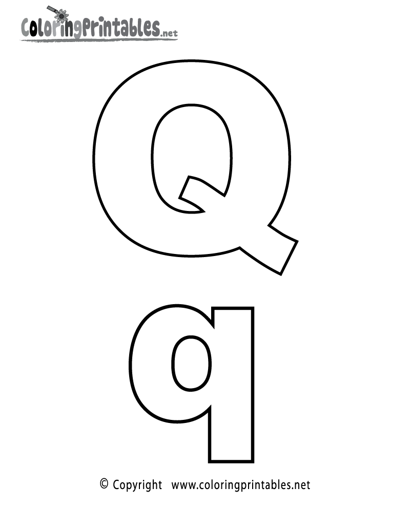 Coloring Pages Letter Q 73