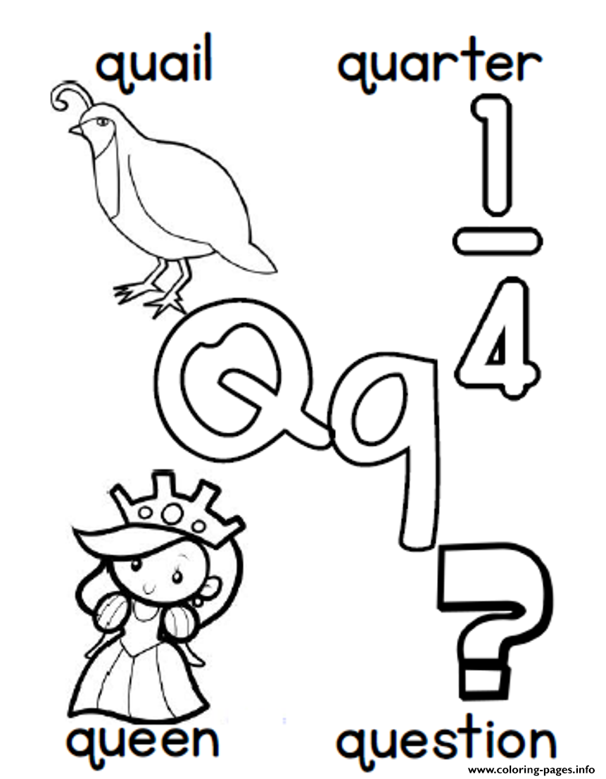 Coloring Pages Letter Q 76