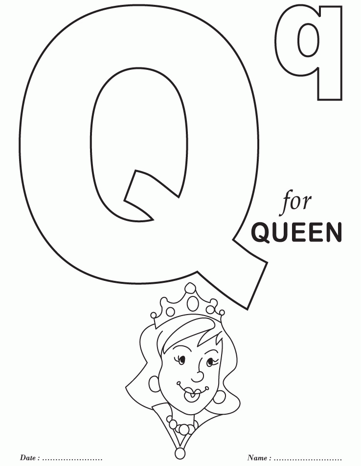 Coloring Pages Letter Q 78