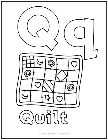 Coloring Pages Letter Q 84