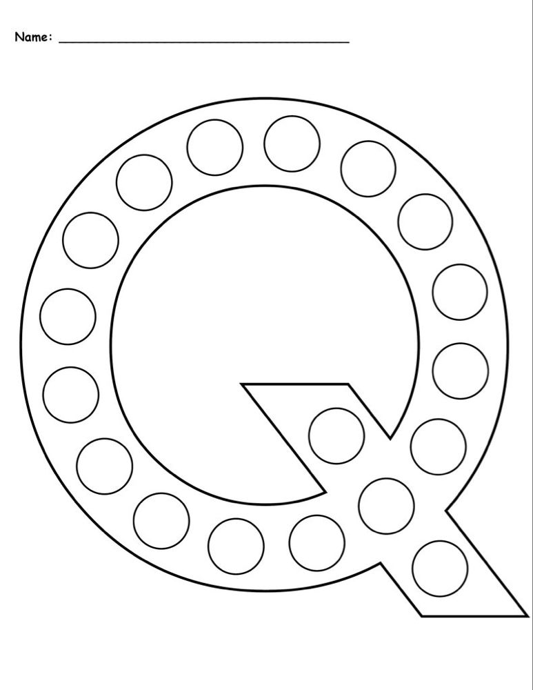 Coloring Pages Letter Q 91