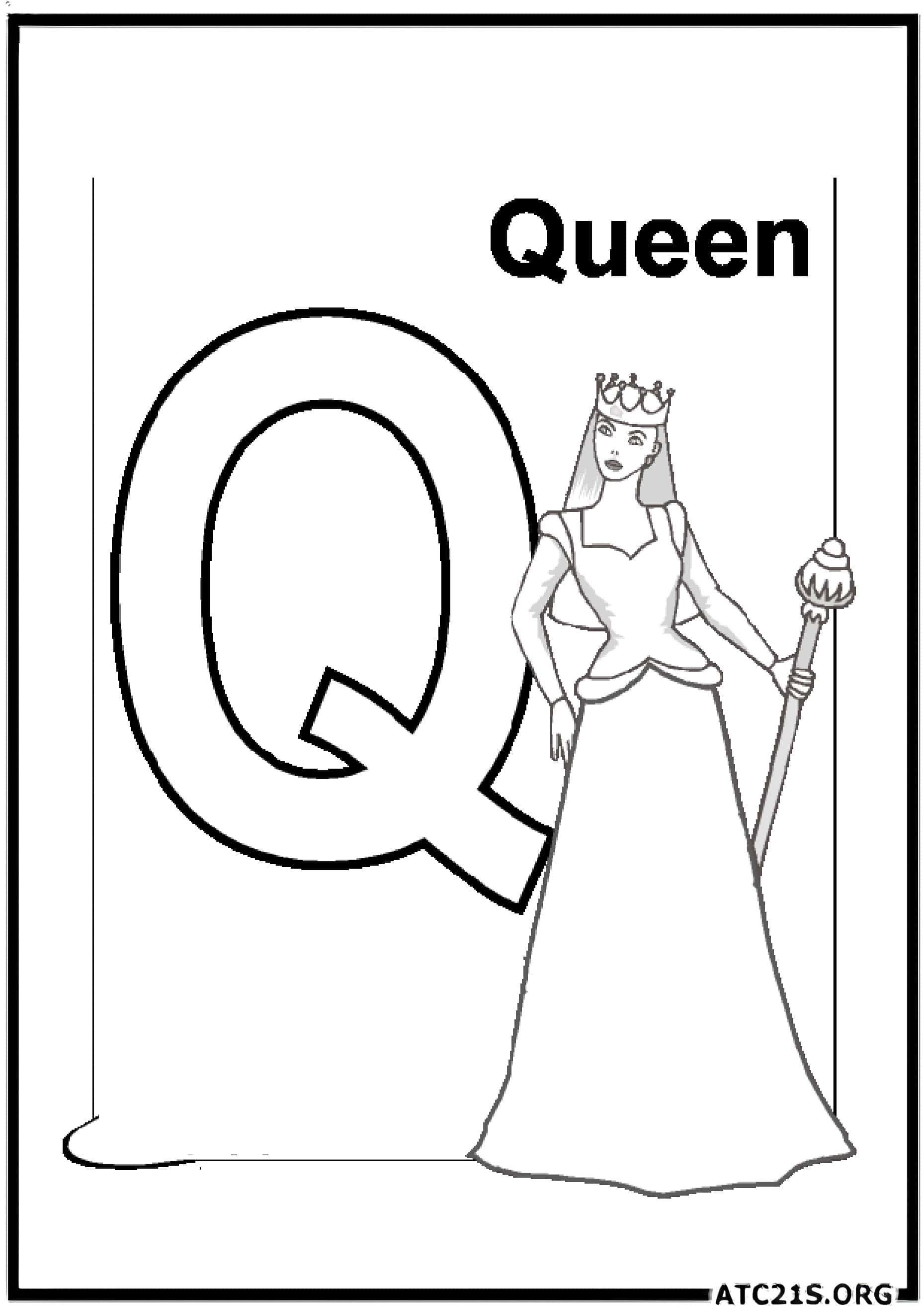 Coloring Pages Letter Q 92