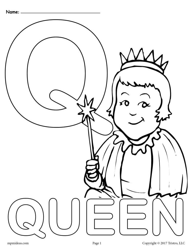 Coloring Pages Letter Q 94