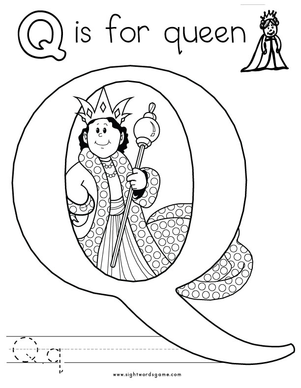 Coloring Pages Letter Q 96